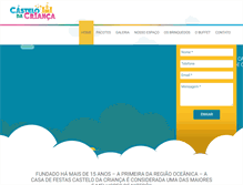 Tablet Screenshot of castelodacriancafestas.com